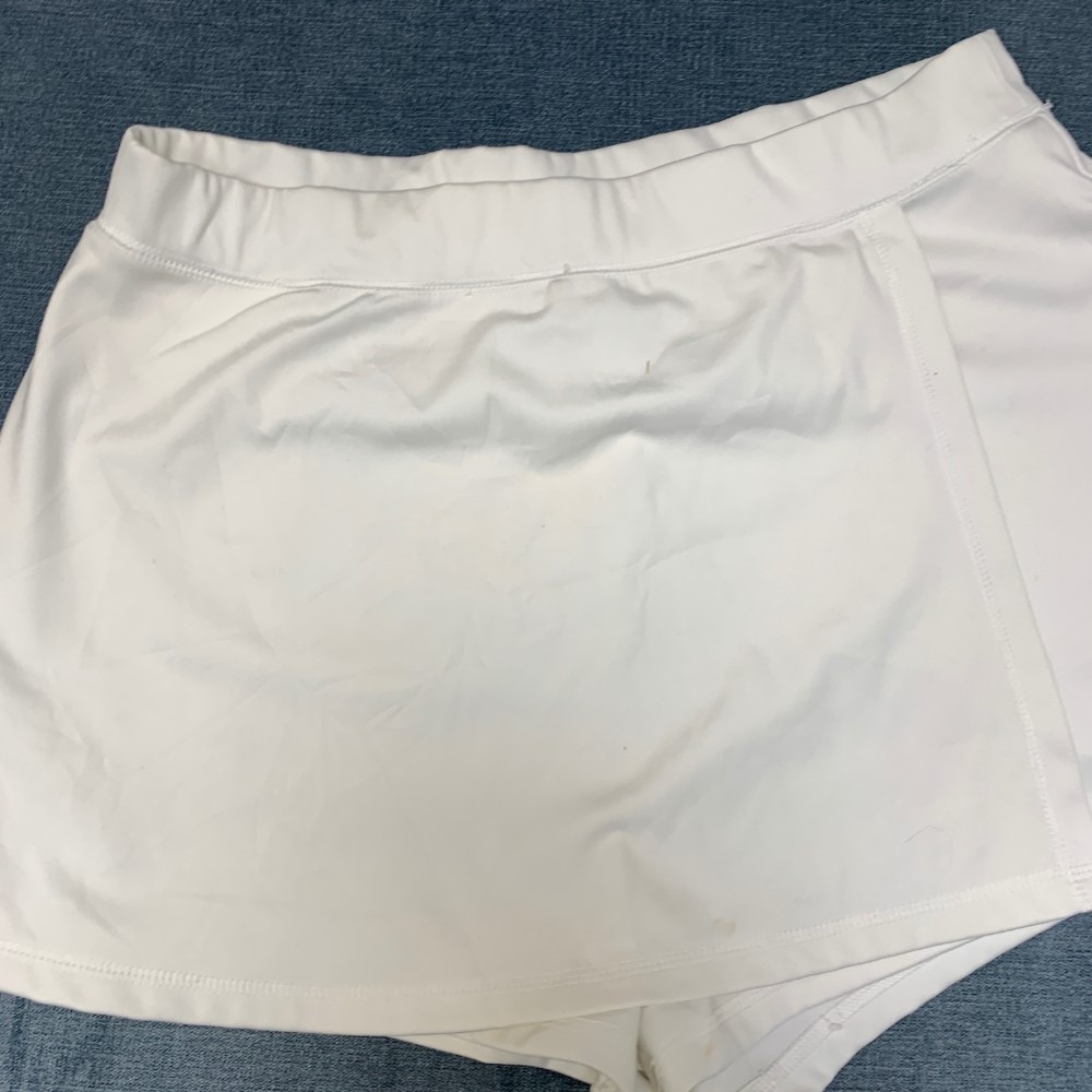 Aeropostale Athletic Skorts Womens Large White Stretch Golf Tennis Performance